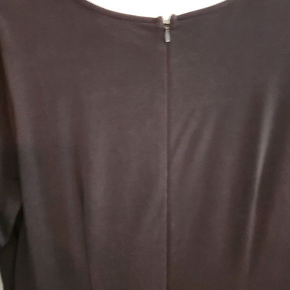EUC ANN TAYLOR LOFT BLACK LAYER DRESS.  Size 10.  Very elegant style. - Picture 5 of 5